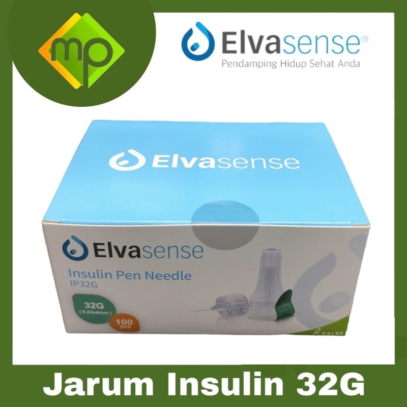 Jarum Insulin Elvasense 32G  Jarum Pen Insulin Pen Needle Insulin 4MM