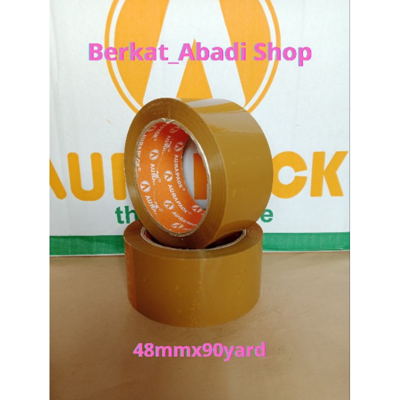 

Lakban Bening/coklat Tebal 48mmx90yard Merk Aurapack