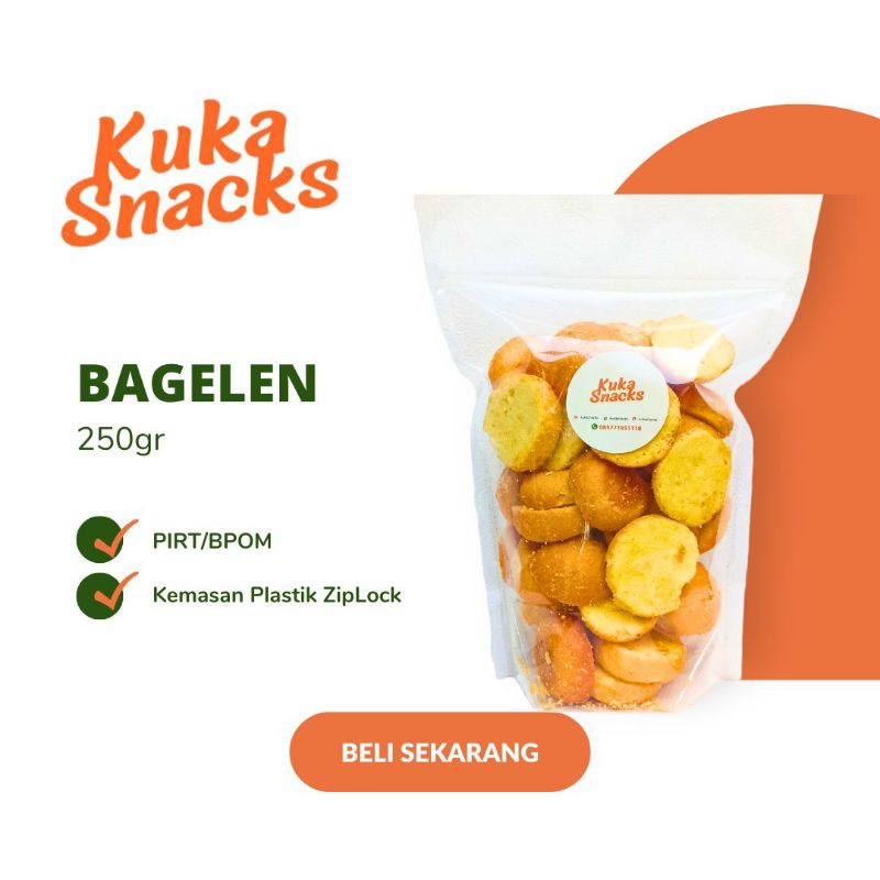 

Bagelen 250gr Kuka Snacks / Roti Bagelen / Roti Kering