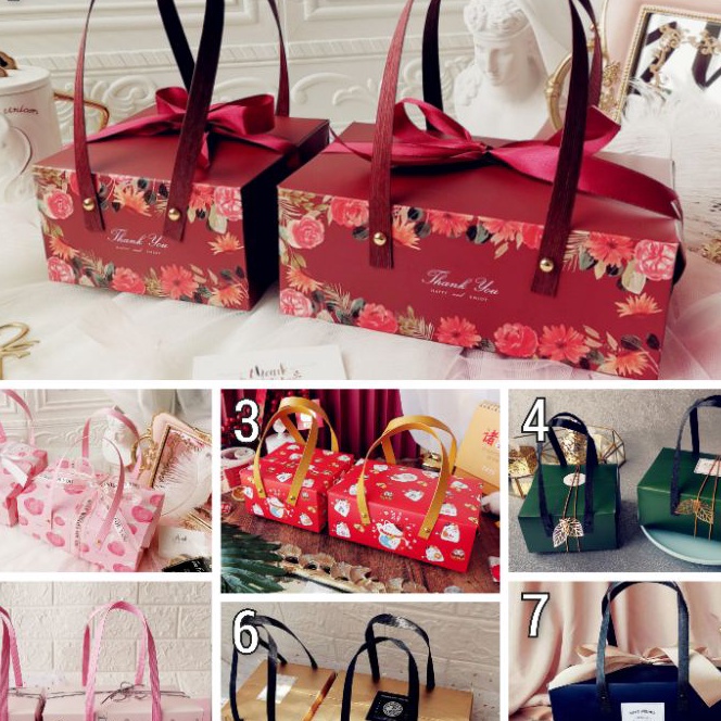 

HJ6 Gift Box Variasi Dengan GagangKotak HampersBox Kue Kado Makanan
