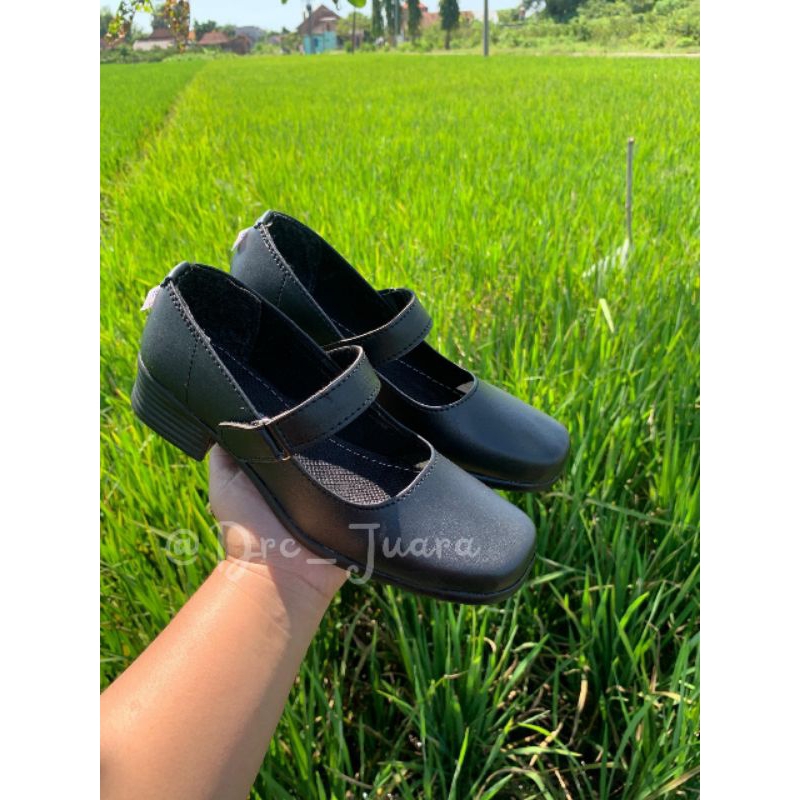 SEPATU HAK PANTOFEL WANITA / SEPATU SEKOLAH/PASKIBRA/KERJA