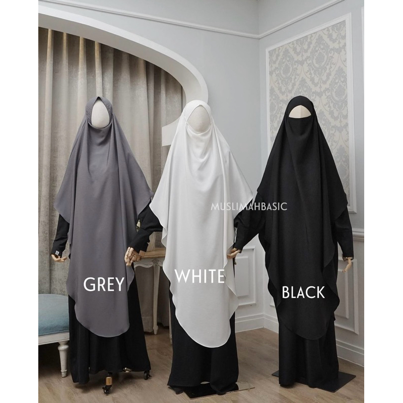 PL 1 set medina dress + FK muslimah basic