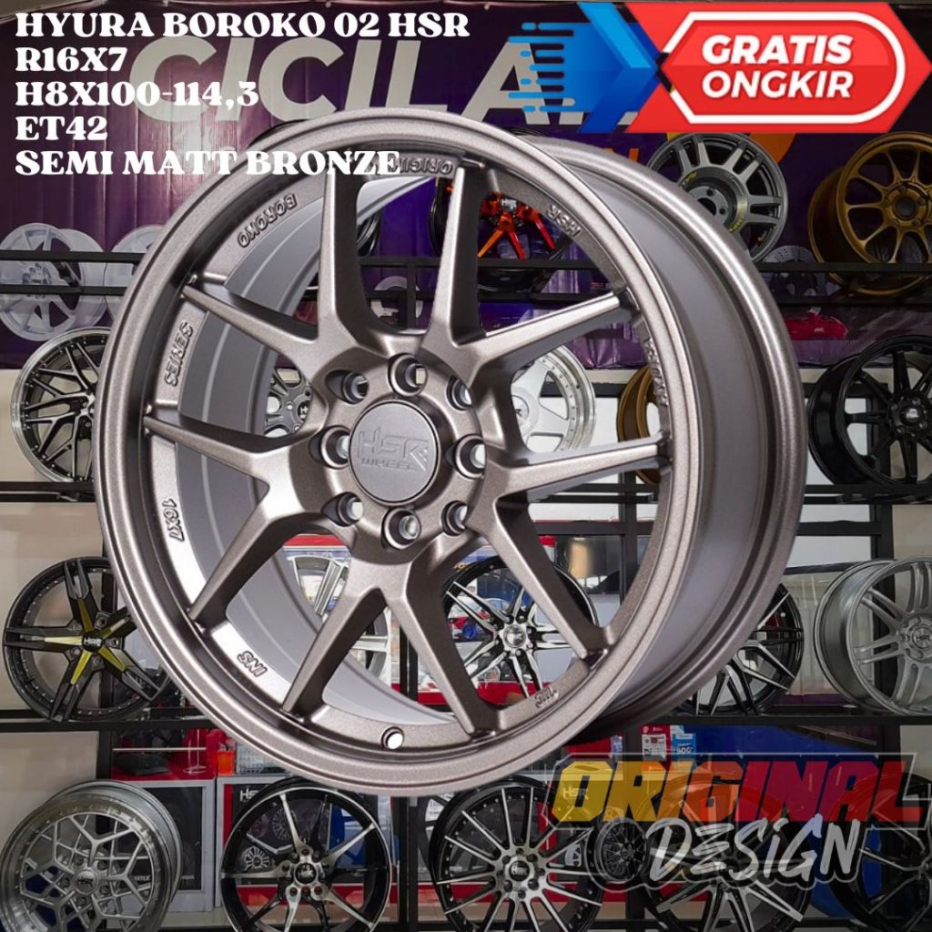 Velg Mobil GALANT , SPLASH , ETIOS , SIRION , HSR HYURA RING 16 R16 BRONZE