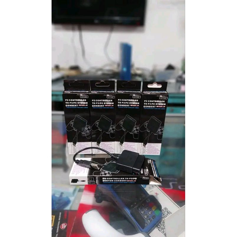 converter stik ps2 singel / penyambung stik ps2 to ps3 & pc / laptop