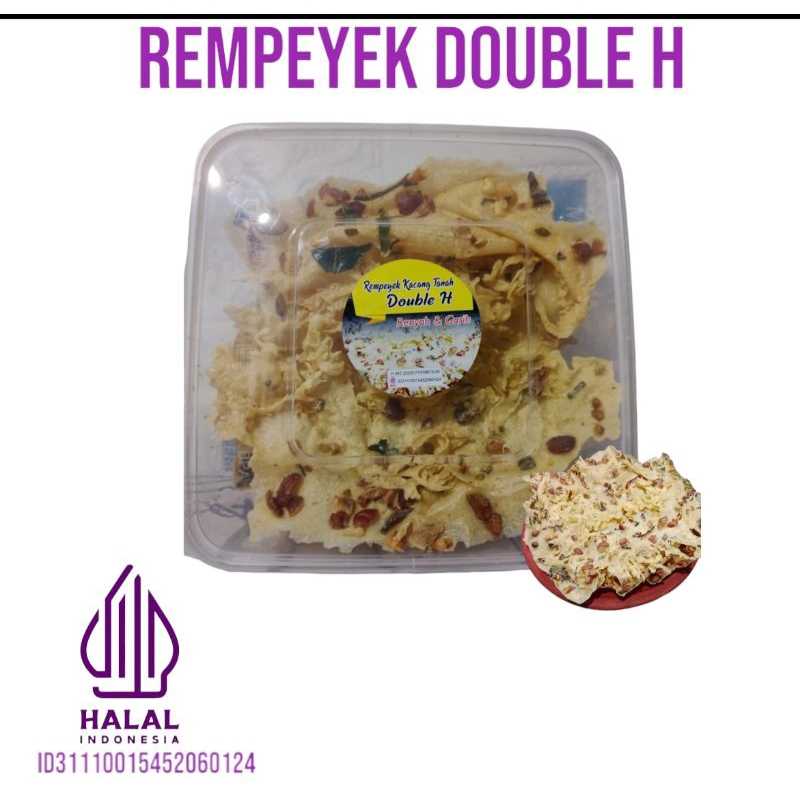 

Rempeyek Double H Toples kotak 1500 ml