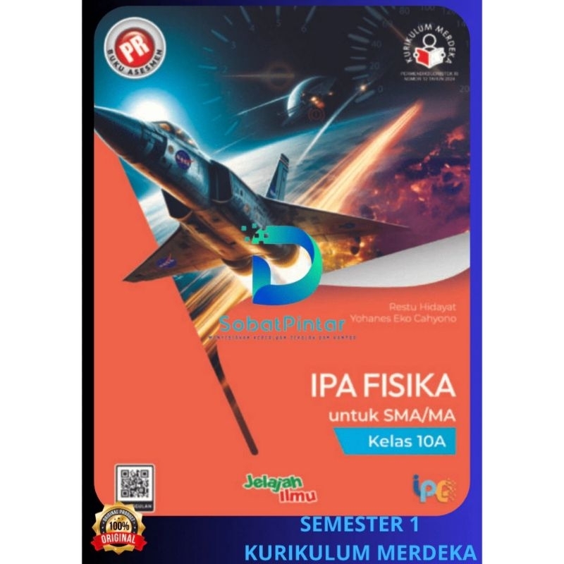 Buku lks pr interaktif IPA Fisika SMA Kelas X, 10 semester 1 Kurikulum Merdeka Tahun 2024 Intan Pari