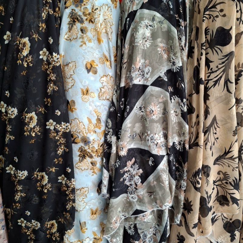 kain sifon rubia motif / kain ceruti baby doll motif cantik