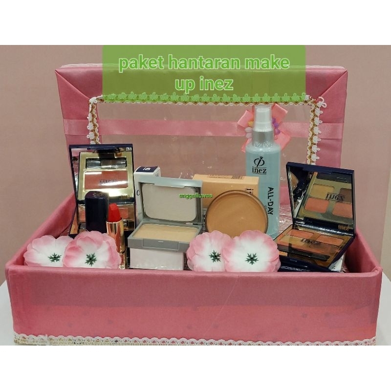 PAKET HANTARAN MAKE UP INEZ/PAKET SESERAHAN INEZ FREE BOX DAN HIAS