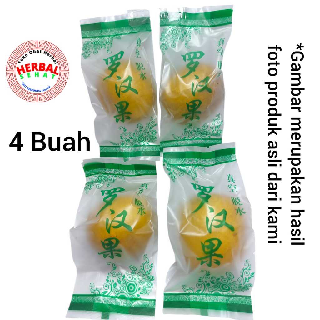 4 Buah Lo Han Kuo GOLD Lohankuo EMAS - Lo Han Kuo - Luo Han Guo Kuning - Lohanko