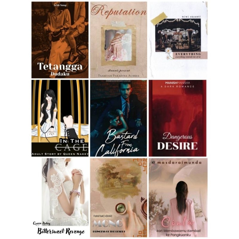 

Tetangga Dudaku Jemi Sung, Everything Wiwi Suyanti, Bastard From California Manishmanisha Dangerous Desire, Reputation, Cinta kan membawamu kembali ke pangkuanku, Mong Princess of the dessert Fuyatsuki Hikari