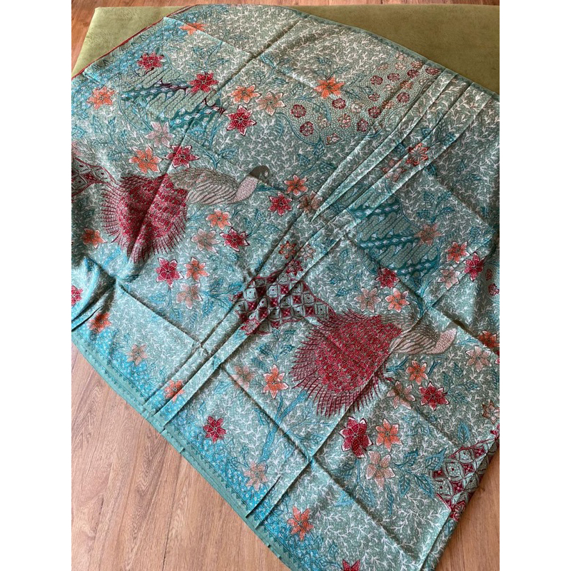 batik tulis sutra baron sutra grade b tanpa selendang