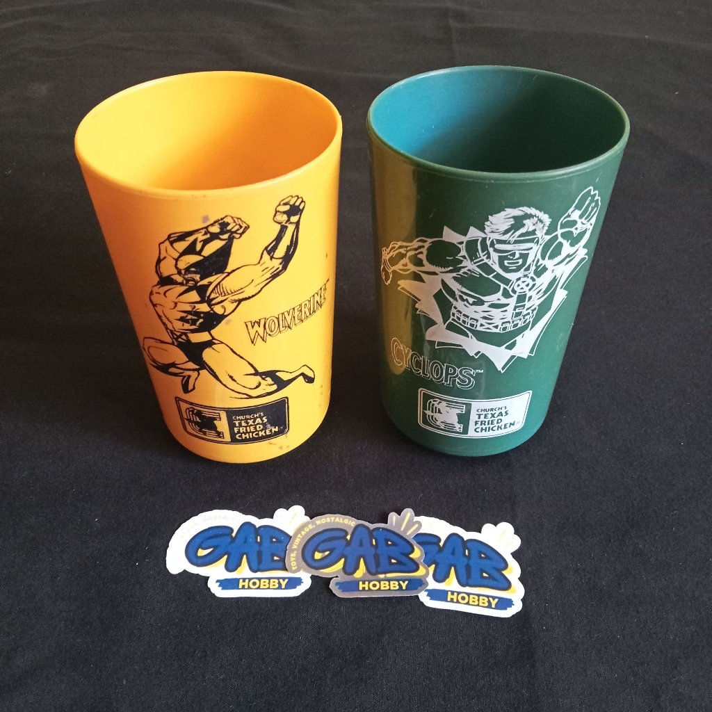 Gelas X men Marvel Texas Chicken Vintage