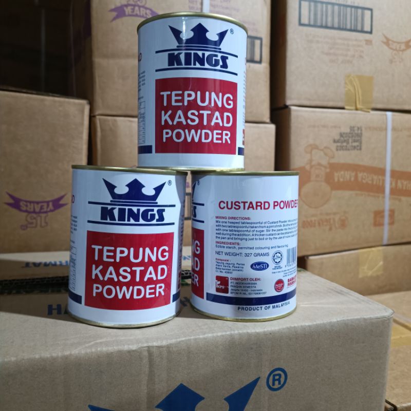 

KINGS TEPUNG KASTAD POWDER KALENG NETO 327gm