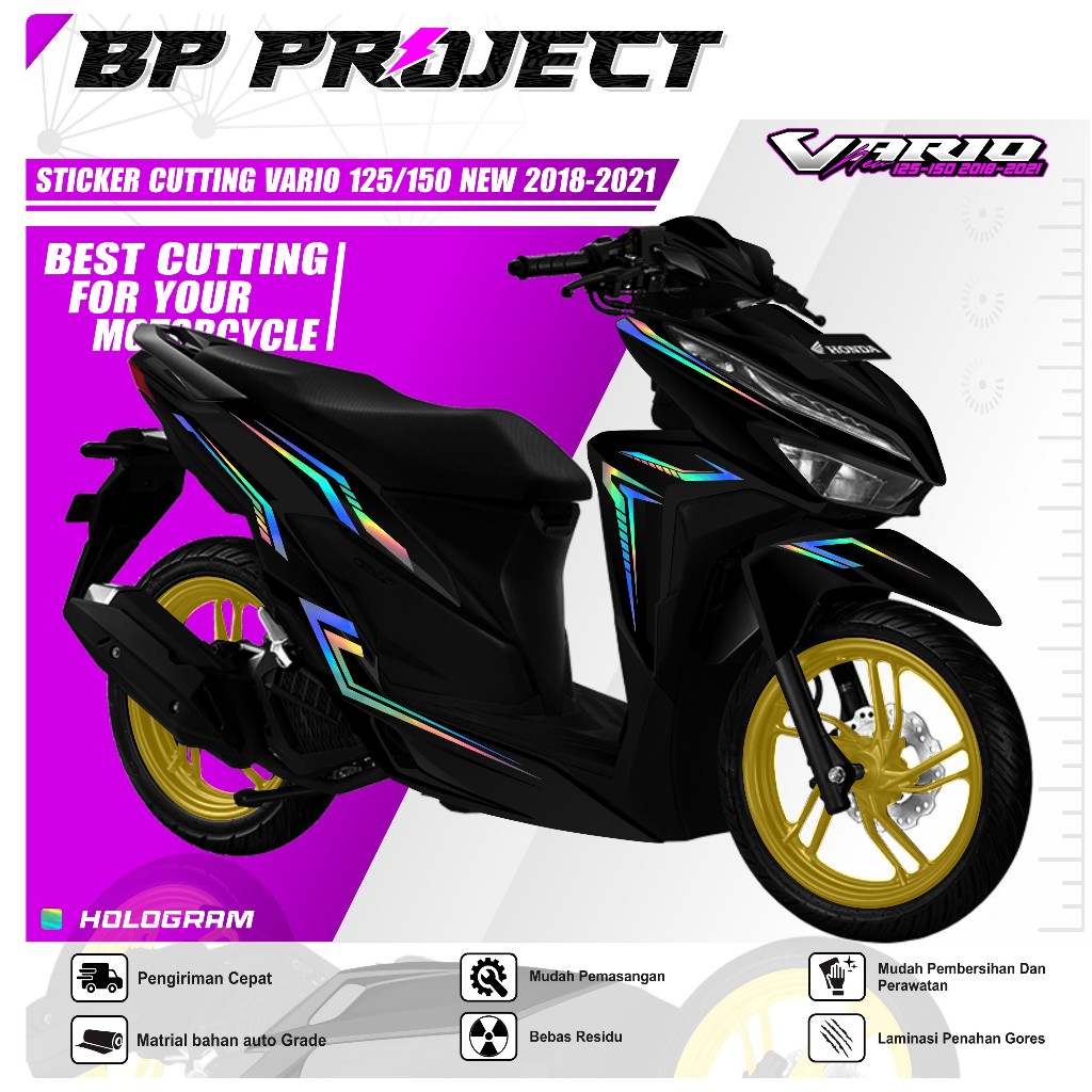 STIKER CUTTING VARIO NEW 125/150  2018-2021 - Cutting Sticker Vario New Aksesoris Motor Stiker Honda