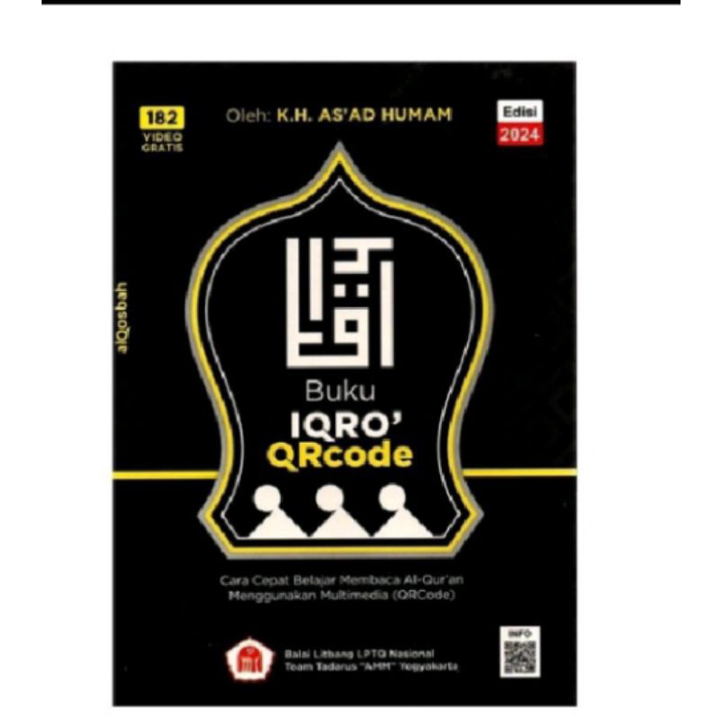 Buku IQRO' QR Code warna A5 edisi milenial iqro 1 sampai iqro 6