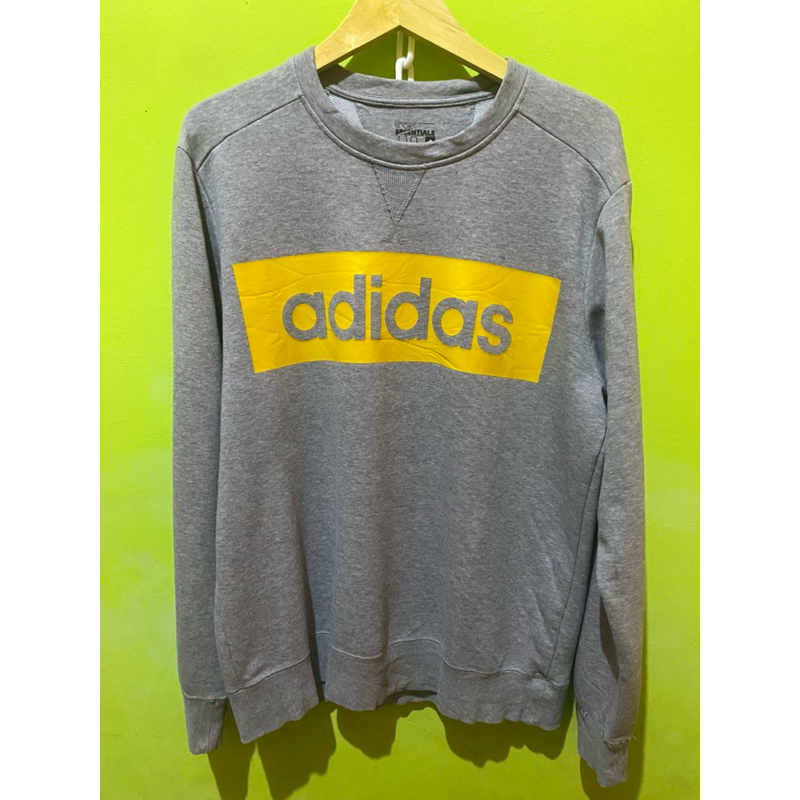 Crewneck Adidas Big logo yellow