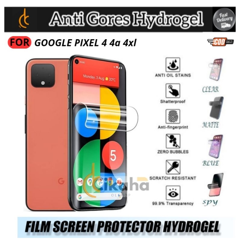 anti gores hydrogel gogle Pixel 4 4a 4Xl Pelindung layar Clear Bening Matte Anti Spy Anti Blue