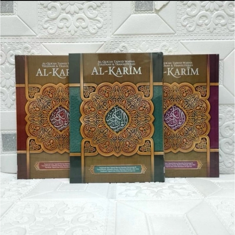 Alquran Al karim A4, Tajwid Warna Terjemah dan latin Al karim uk besar