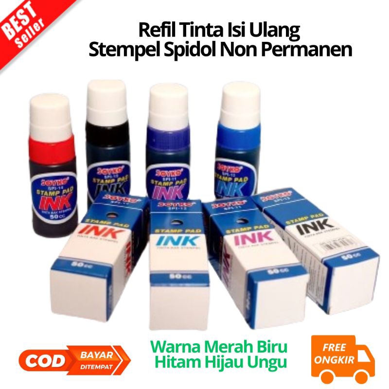 

[JOY] BAYAR DI TEMPAT Joyko Stamp Pad Ink Refill Tinta Stempel Spidol - SPI-11[SHO]