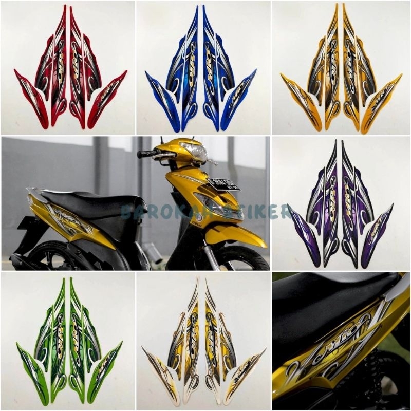 striping stiker motor mio sporty tahun 2010