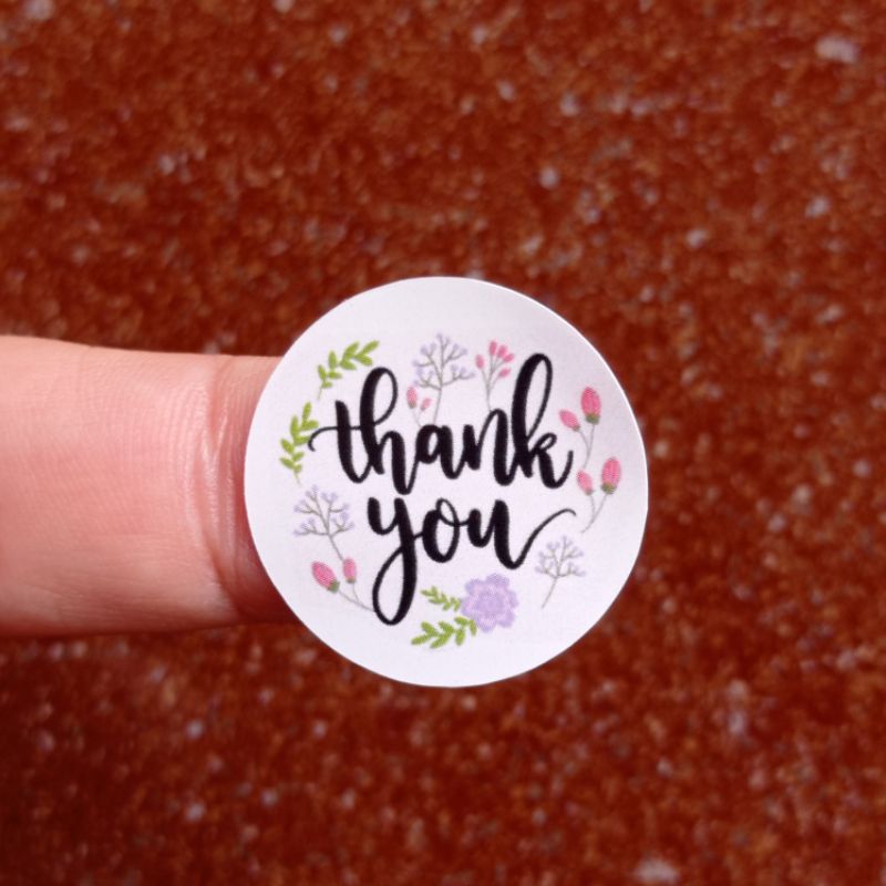 

Stiker Thank You Bulat 2,5 cm | Kromo Cutting Bulat