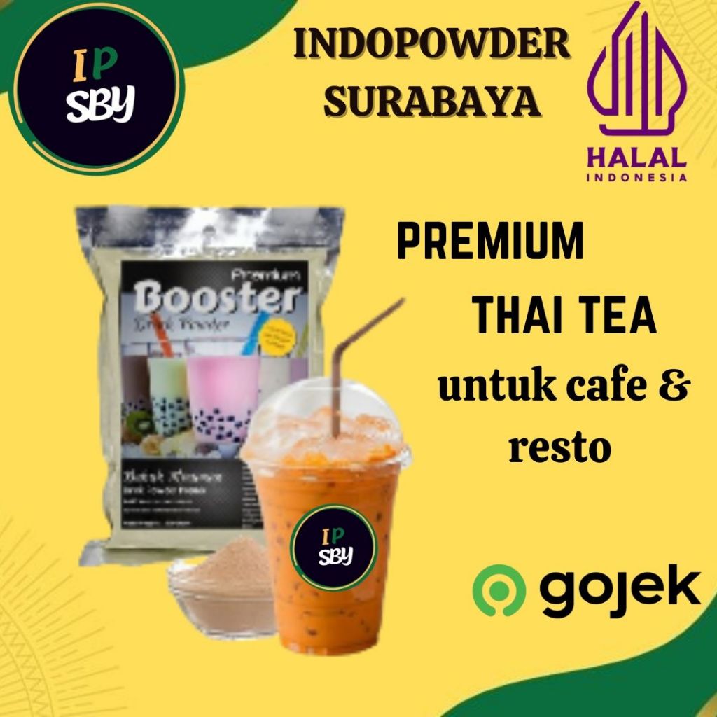

IDPSBY | PREMIUM Bubuk Minuman THAI TEA 1KG | Bubuk THAI TEA 1KG | INDOPOWDER BOOSTER PREMIUM