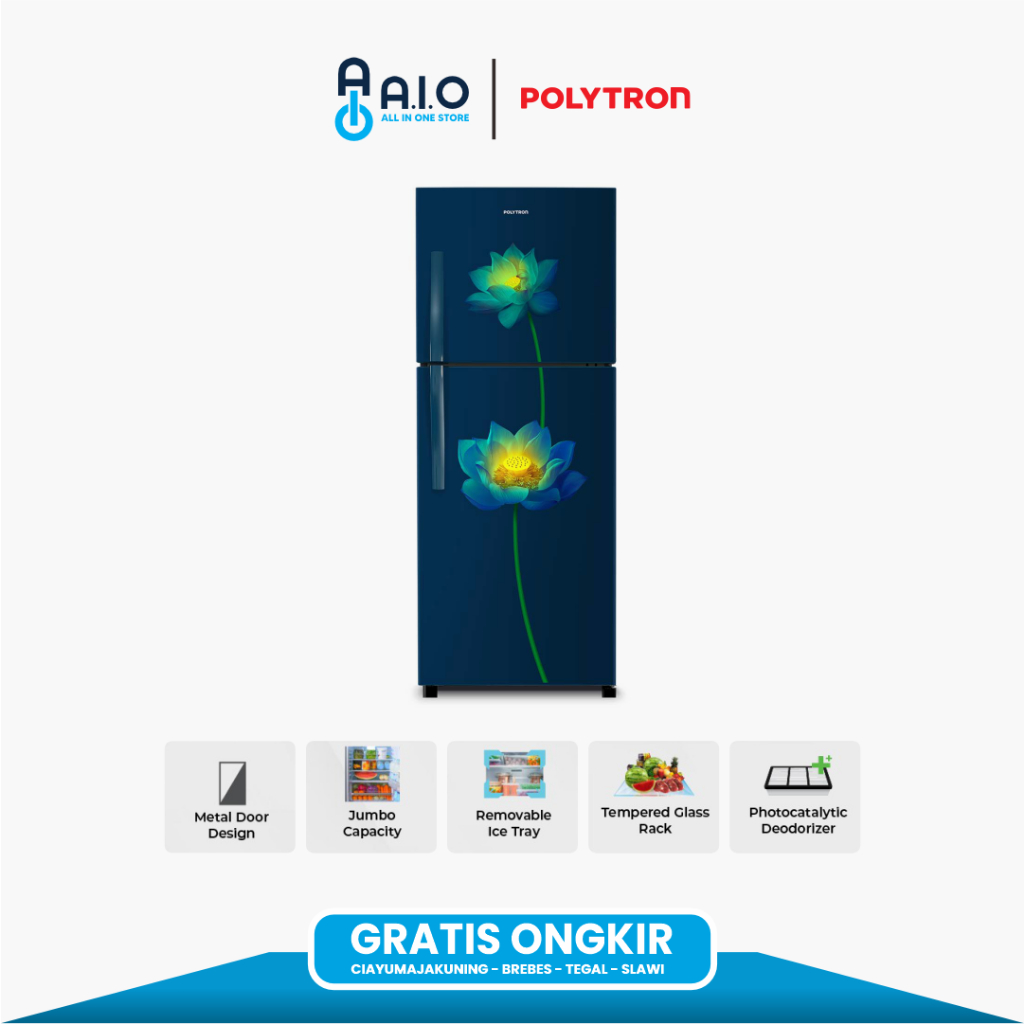 POLYTRON - KULKAS 2 PINTU - PRB 217LB