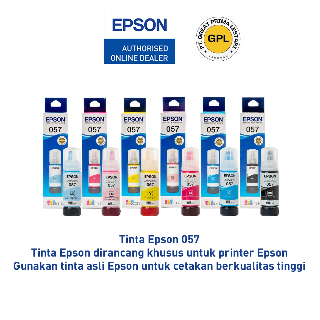 Tinta Epson 057 Original Resmi - Tinta Epson L8050 L18050 - 057