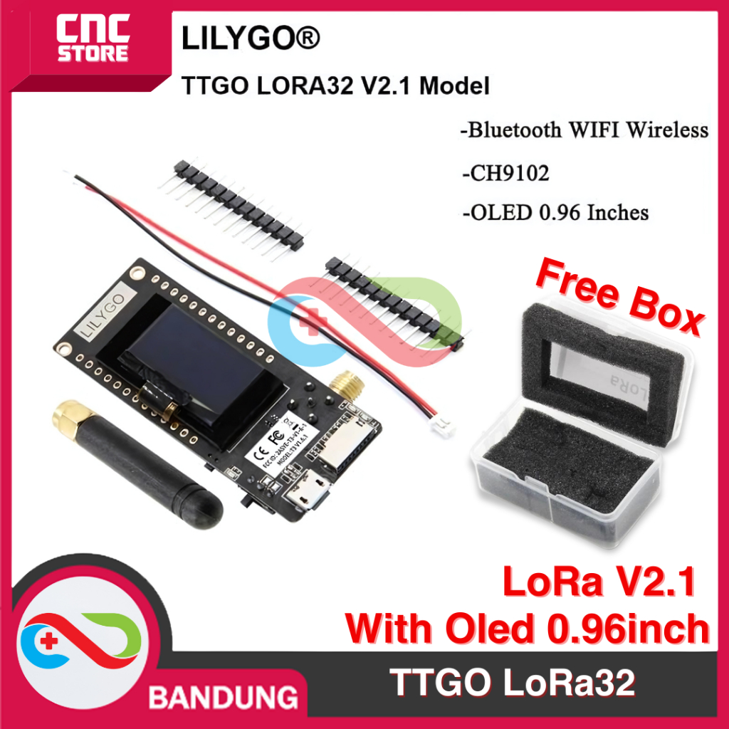 LILYGO TTGO LoRa32 LoRa V2.1 915MHz 433MHz ESP32 OLED 0.96 WIFI BLE