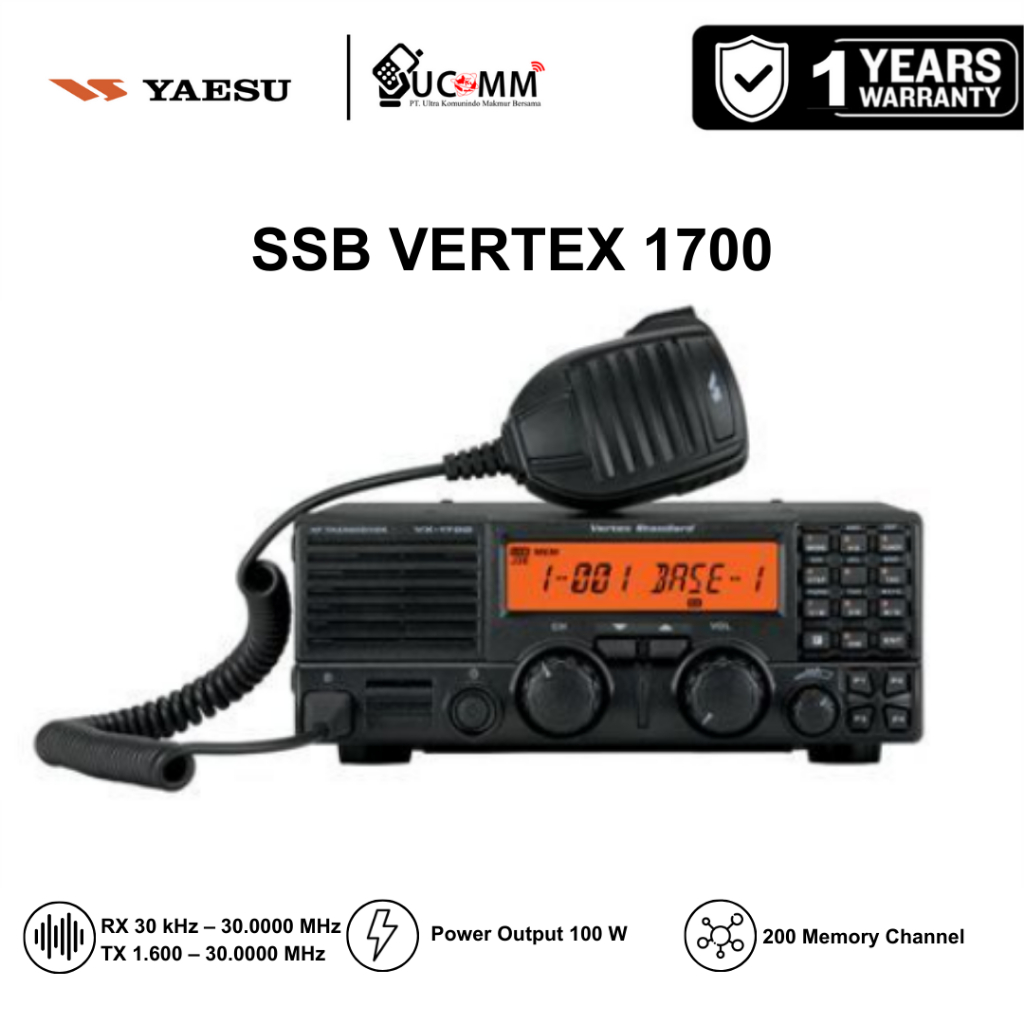 Vertex Standard VX-1700 Radio Rig SSB HF Transceiver