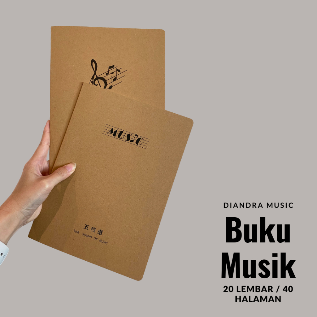 

Buku Tulis Musik Garis Paranada 20 lembar 40 halaman