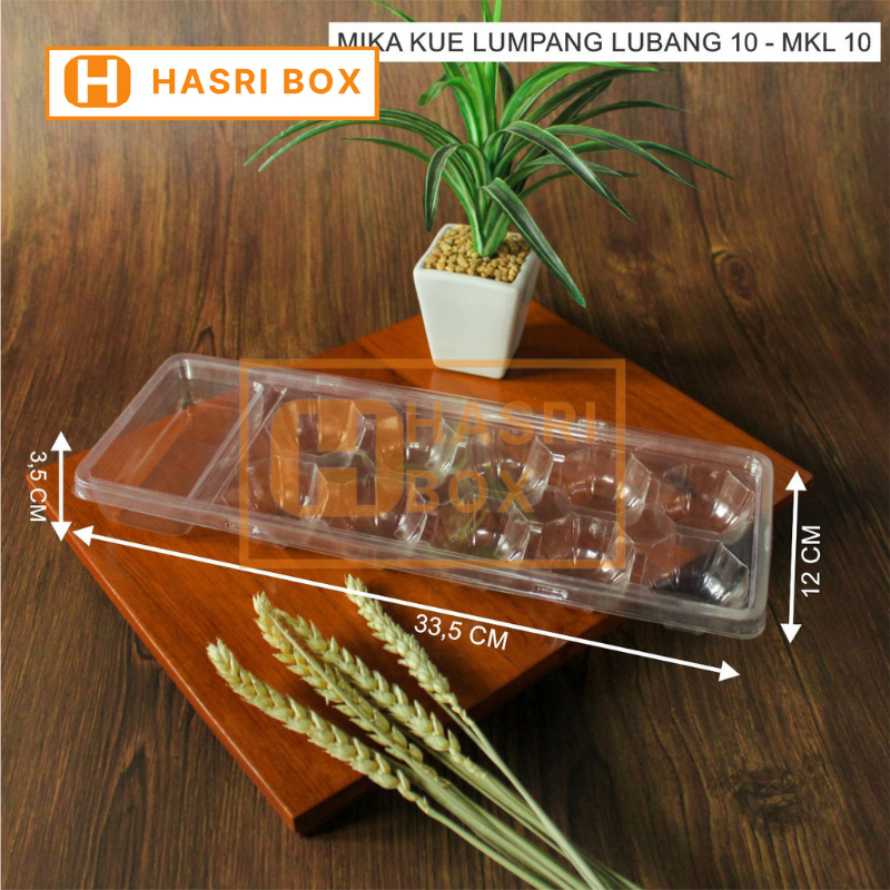 ( 25pcs ) Mika Kue Talam Isi 10 Packaging Makanan Tray Mika Kue Lumpang Pandan Hijau