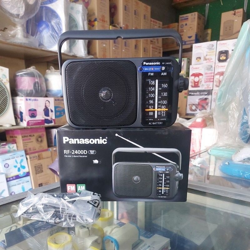 Radio Panasonic Baterai/Listrik/ Radio Panasonic RF2400D / radio panasonic 2 ban FM AM/ radio panaso
