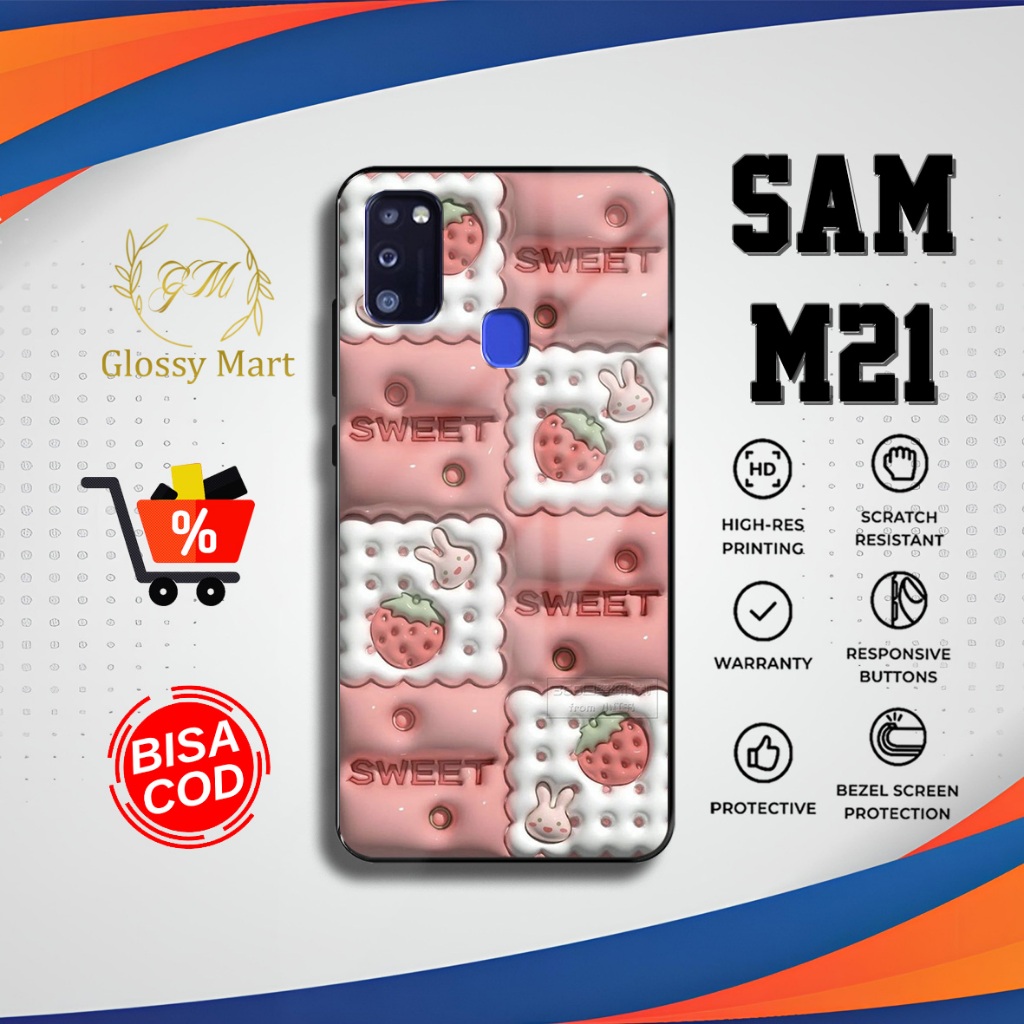 Case Samsung M21 CuteTime Casing Samsung M21 Hardcase Softcase Glossy Kesing Terlaris Glossy Mart