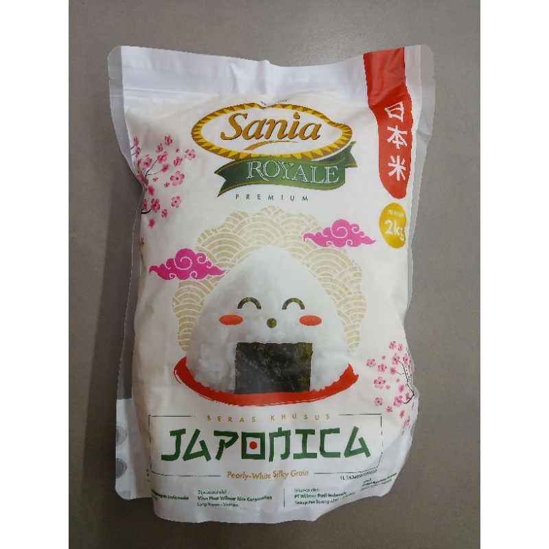 

Beras Jepang SANIA ROYALE JAPONICA White Silky Grain 2kg - LM