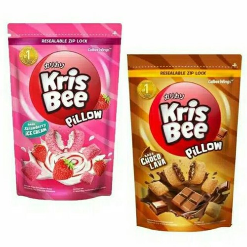 

KRIS BEE PILLOW SNACK CHOCOLATE & STRAWBERRY 100 GR