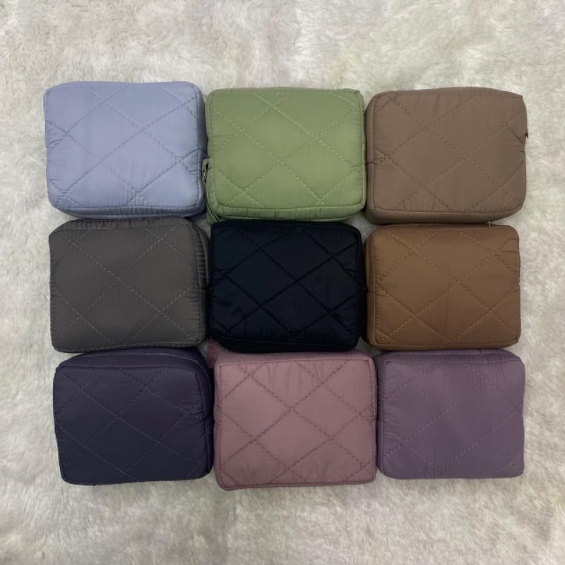 Mukena parasut polos 2in1 tas kotak laser cut