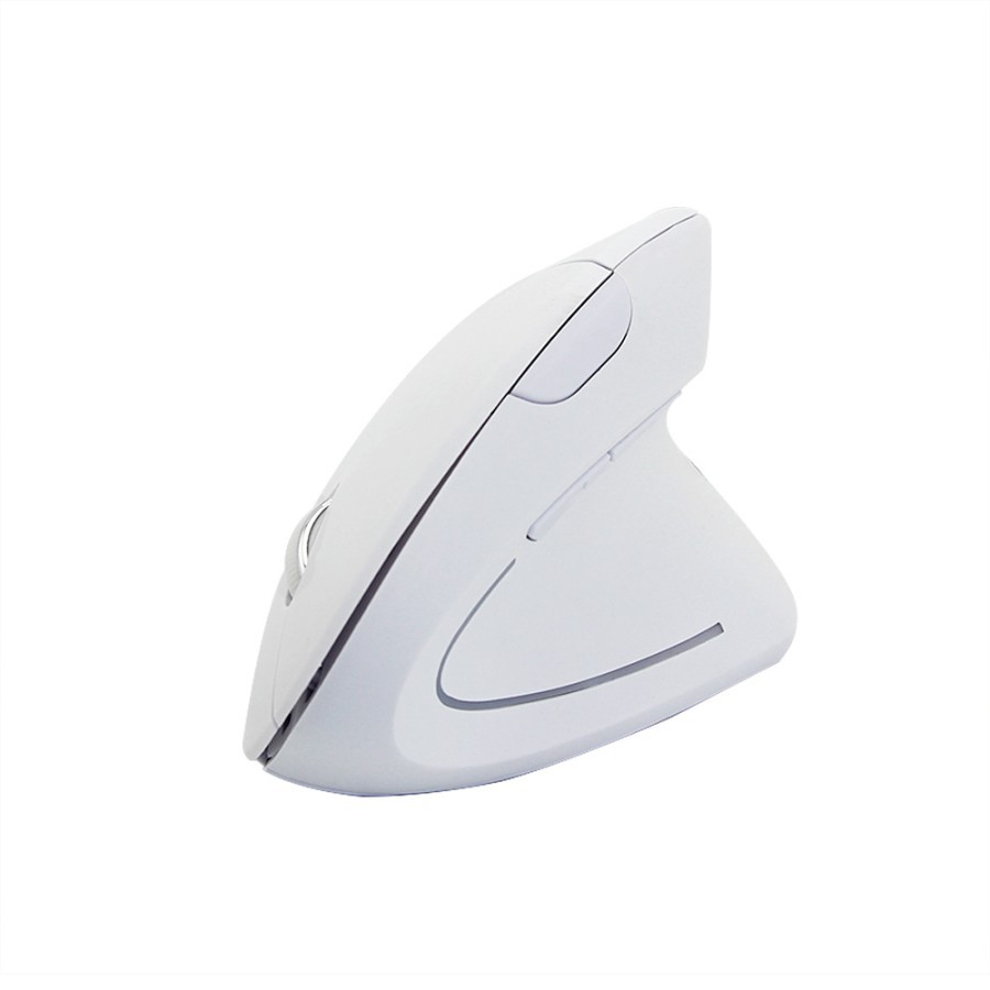 Mouse Wireless Vertical Ergonomic Mouse gaming Vertical - Putih