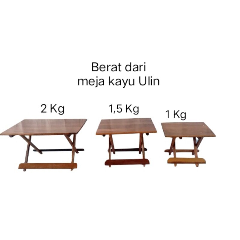 Premium Meja Lipat Kayu Besi/Meja Mengaji/Meja Belajar Lipat/Meja Laptop/Rehal/Rekal/Lekar Dampar