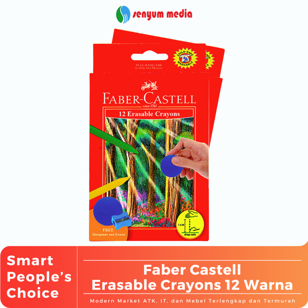 

Faber Castell Erasable Crayons 12 Warnam (1 Pcs) (S:PCS)