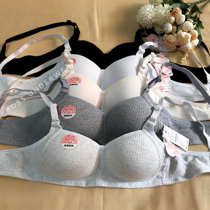 Sport bra polos tanpa kawat, bra sport busa tipis polos, BH murah katun, BRA cewe katun murah, BH hi