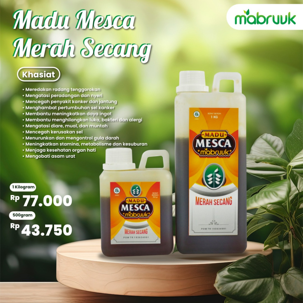 

Madu Mesca Merah Secang Mabruuk
