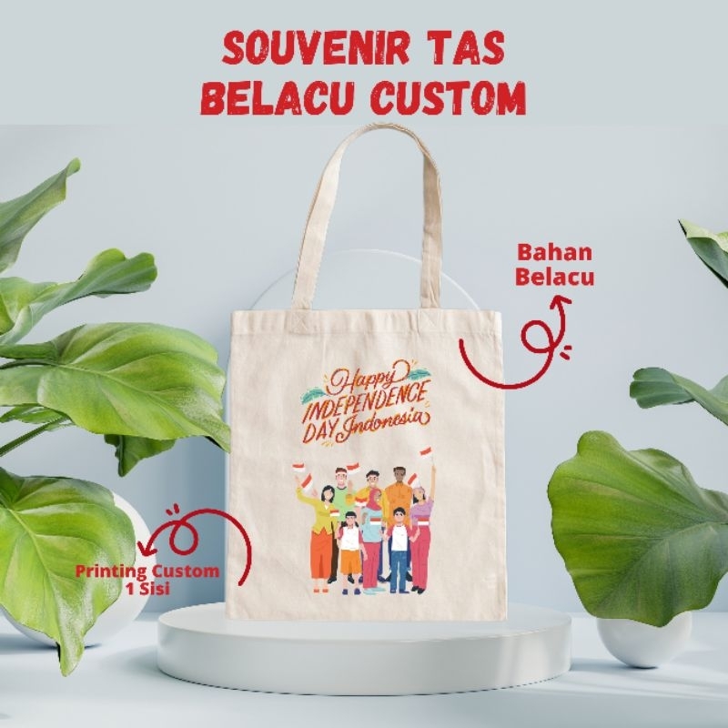 Souvenir Hampers Totebag Tas Blacu Printing Custom