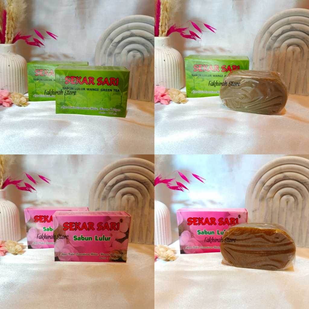 SABUN LULUR SEKAR SARI 135GR SABUN LULUR GREEN TEA SABUN LULUR JASMINE SEKAR SARI JASMIN SEKAR SARI 