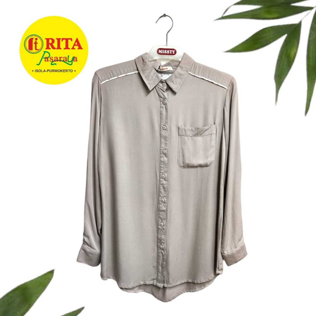 Missty Kemeja Polos / Kemeja Polos Wanita