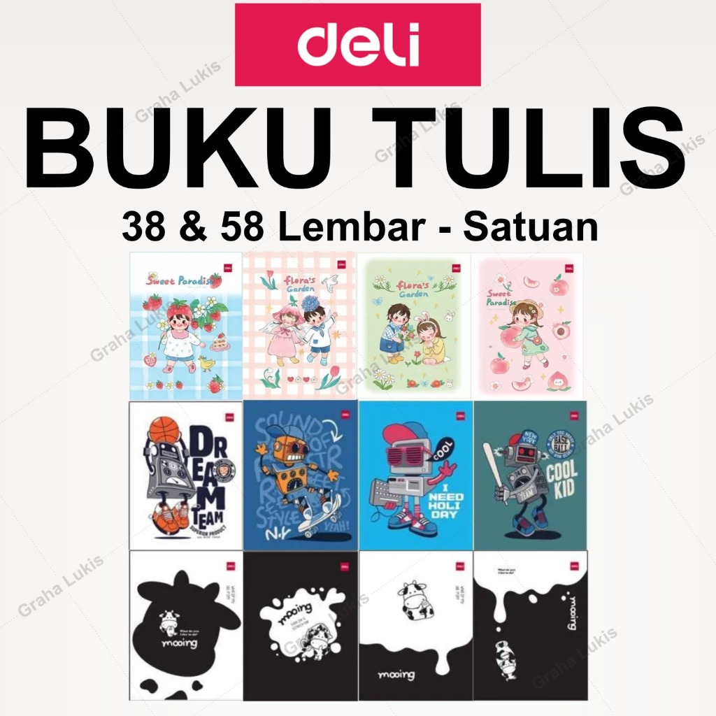 

Buku Tulis DELI Isi 38 dan 58 - SATUAN