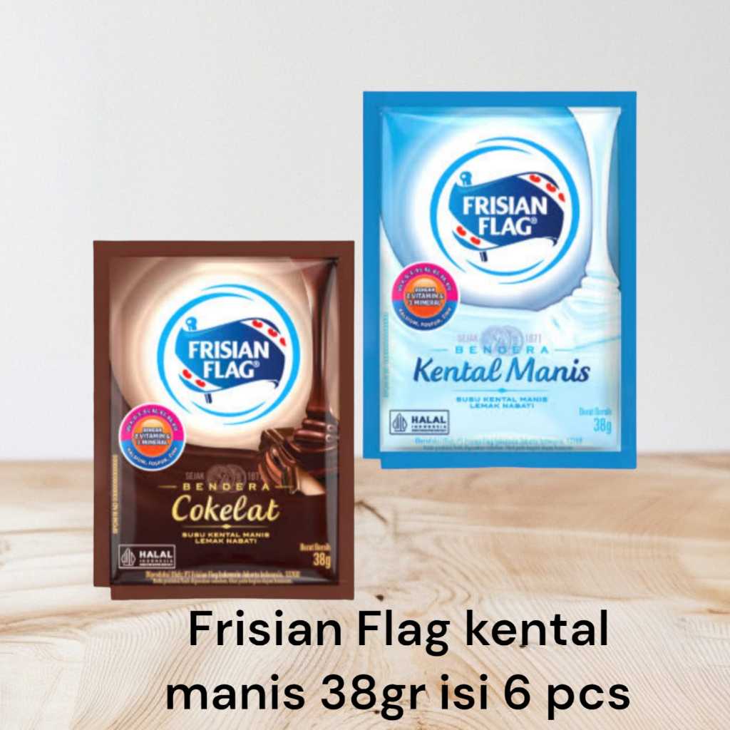 

FRISIAN FLAG KENTAL MANIS COKLAT / PUTIH 38 GRAM ISI 6 PCS