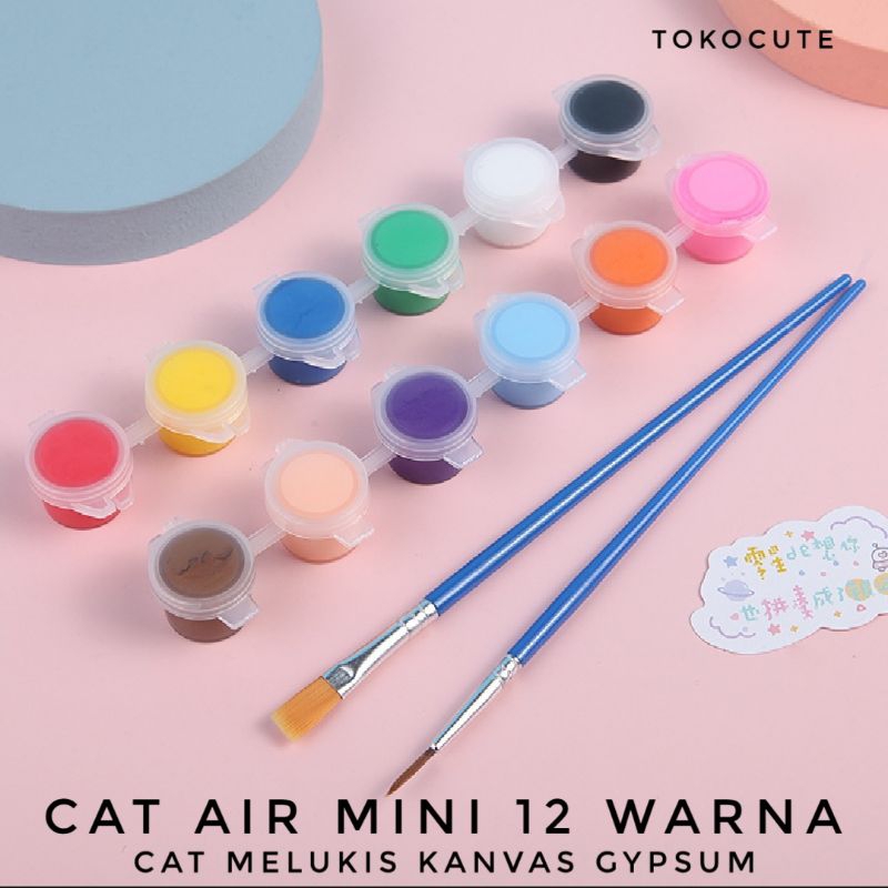 

Acrylic Colour Set 12 Warna, Cat Akrilik Kanvas Lukis, Cat Mewarnai Steorofoam Anak