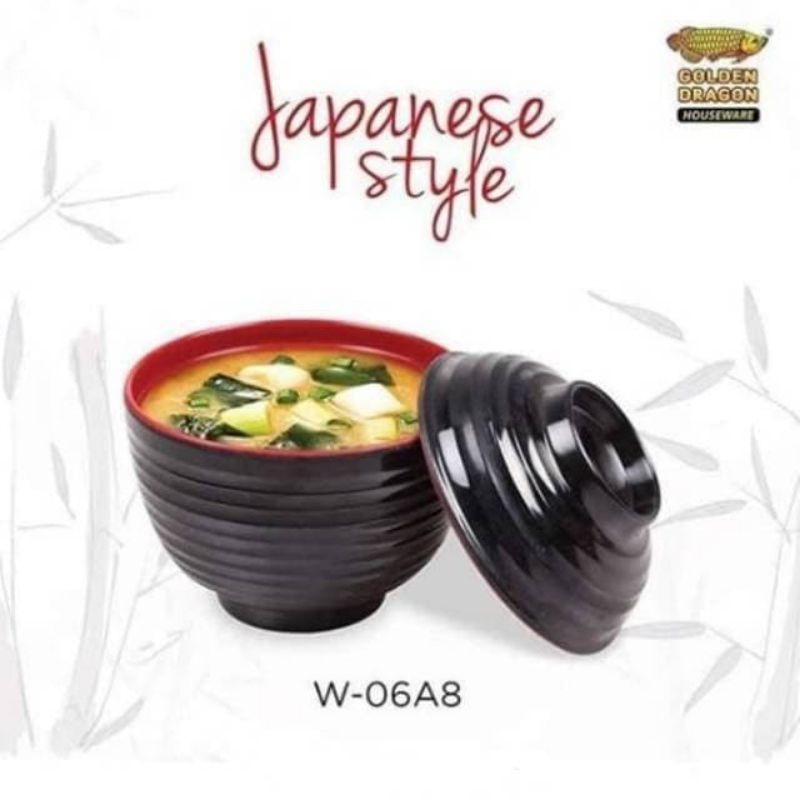 Mangkok kecil+mangkok jepang cafe restoran hotel-mangkok melamin golden dragon