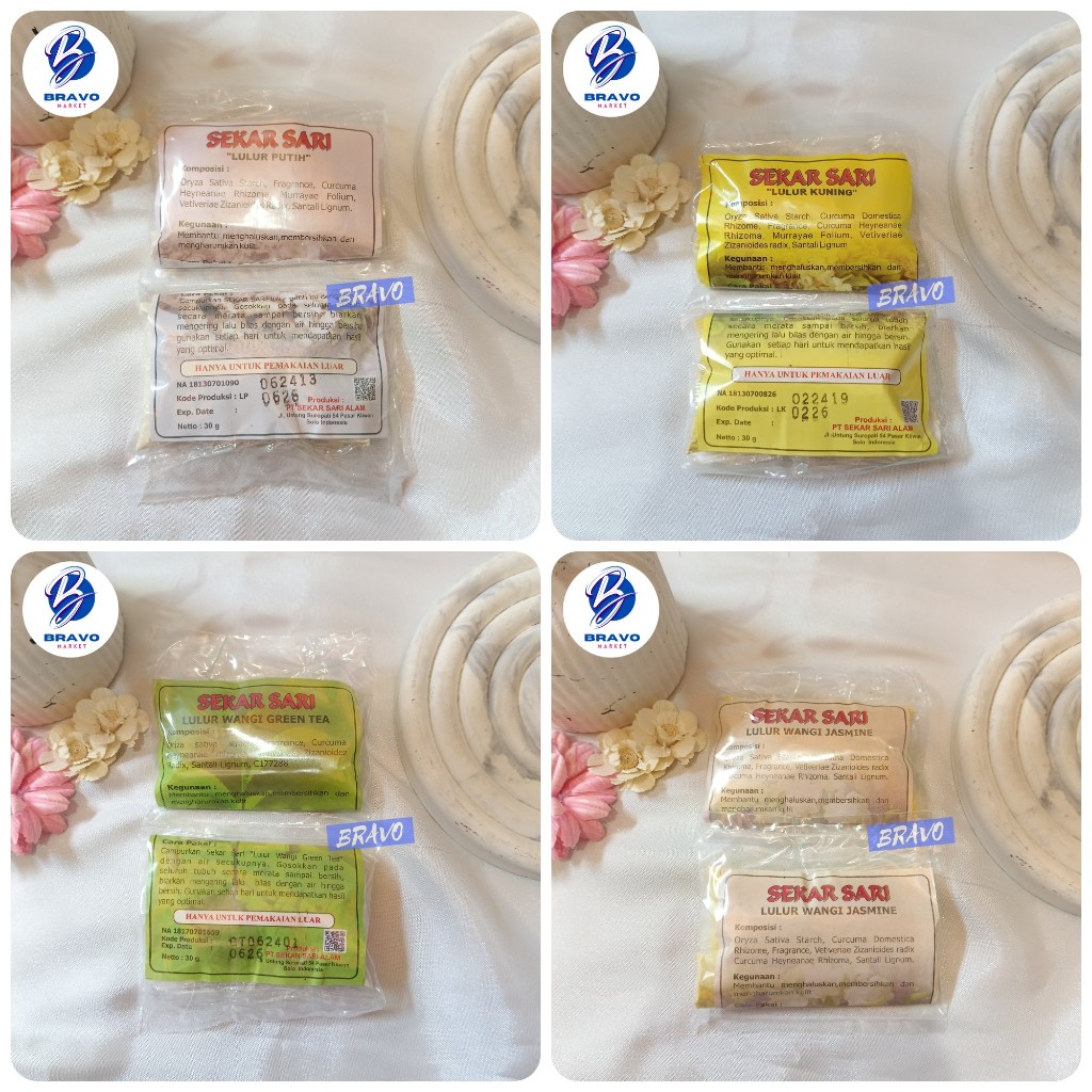 Lulur Kuning Sekar Sari Wangi - Lulur Tubuh Badan Body Spa Salon Lulur Badan Whitening